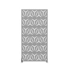 MAYEERTY Star 01 Séparateur de pièces en acier galvanisé gris, 72x35x16, Paravent d'intimité 6 pièces pour patio/maison