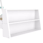 Lit de voiture double avec étagères de rangement, lit plateforme en bois en forme de voiture pour enfants