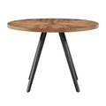 Jolana Oak Top Black Finish Dining Table - Oak - iNSPIRE Q