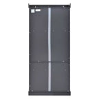 Garde-manger de cuisine autoportant Whisen de 77 po de hauteur, grand buffet de rangement pour salle à manger avec étagères de porte, étagères réglables