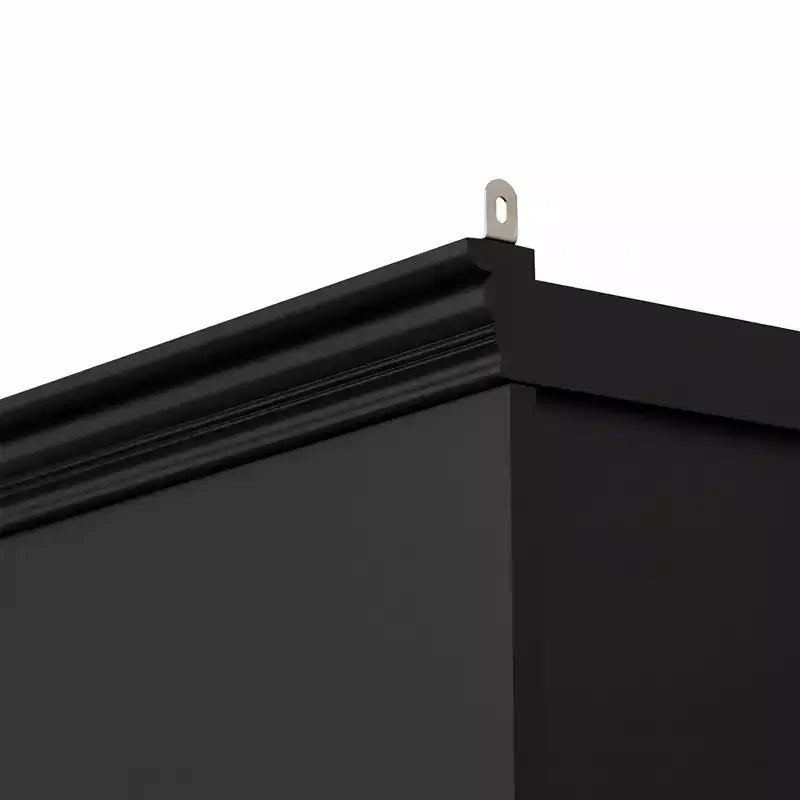 Bibliothèque et vitrine 3 pièces de 199,9 cm de haut avec éclairage 5 couleurs, étagères en verre trempé