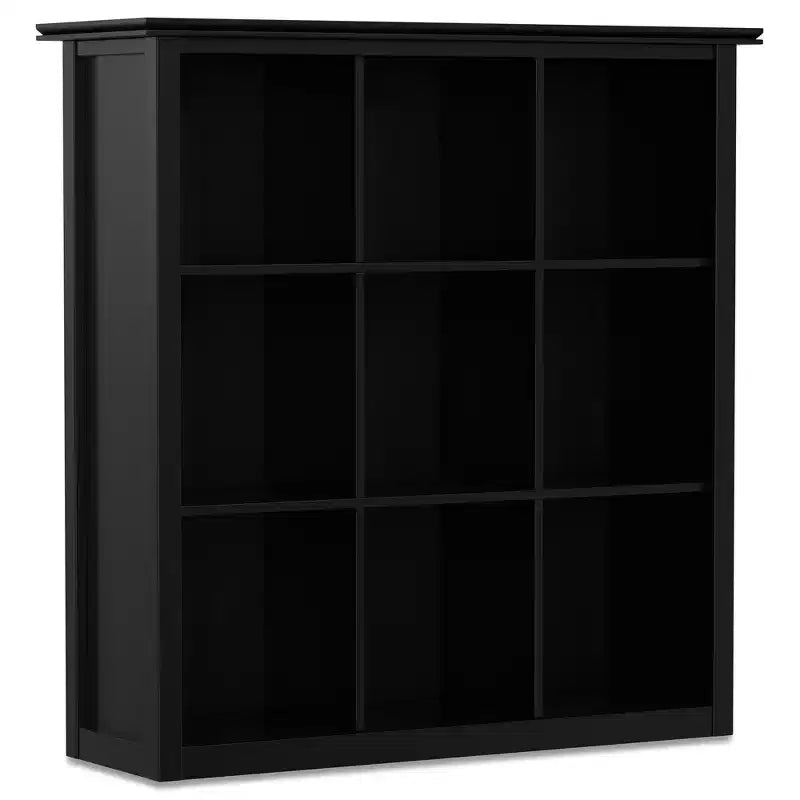 Stratford SOLID WOOD 45 inch x 43 inch Transitional 9 Cube Bookcase and Storage Unit