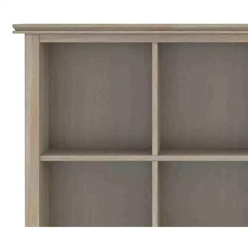 Bibliothèque et unité de rangement transitionnelle à 9 casiers Stratford en BOIS MASSIF de 45 po x 43 po