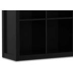 Bibliothèque et unité de rangement transitionnelle à 9 casiers Stratford en BOIS MASSIF de 45 po x 43 po