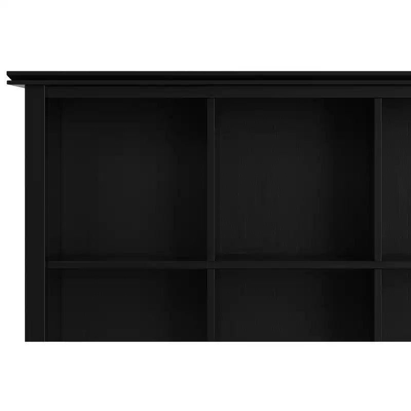 Bibliothèque et unité de rangement transitionnelle à 9 casiers Stratford en BOIS MASSIF de 45 po x 43 po