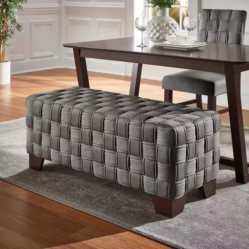 Banc Arvo en noyer tissé – iNSPIRE Q