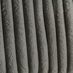 Pouf Louth Wale en velours côtelé et demi-lune - iNSPIRE Q