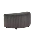 Pouf Louth Wale en velours côtelé et demi-lune - iNSPIRE Q