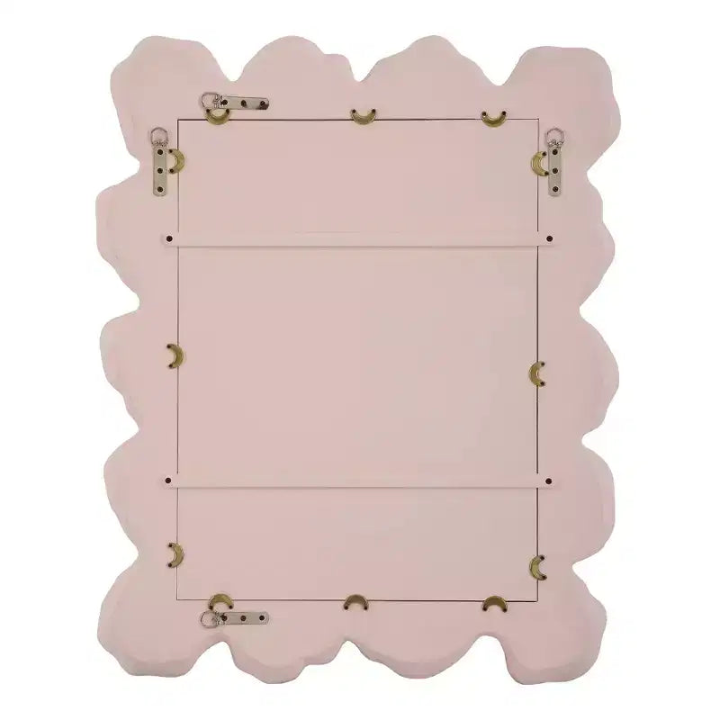 Miroir Mural Ondulé Uttermost Sea Corail Rose 27 1/4 x 34 1/4