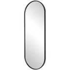 Miroir ovale Uttermost Varina 60 x 22 avec cadre noir