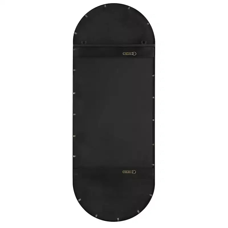 Miroir ovale Uttermost Varina 60 x 22 avec cadre noir