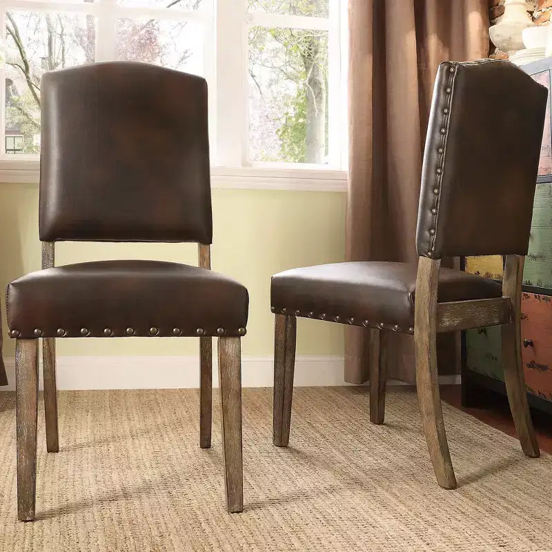 Chaises de salle à manger capitonnées Cobble Hill (lot de 2) - iNSPIREQ