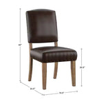 Chaises de salle à manger capitonnées Cobble Hill (lot de 2) - iNSPIREQ
