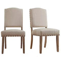 Cobble Hill Nailhead Upholstered Dining Chairs (Set of 2) - iNSPIREQ