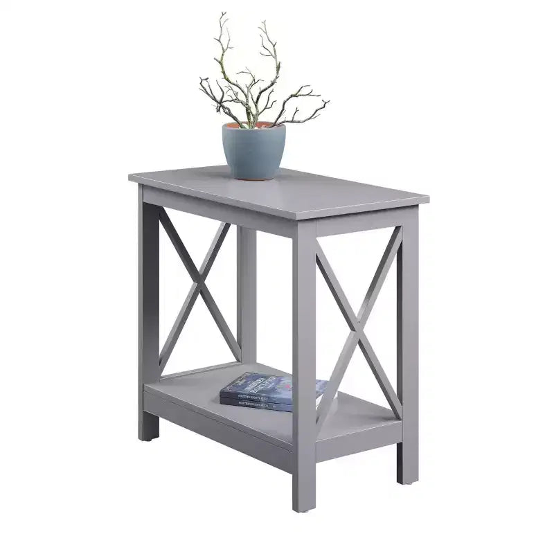 HomeStock Table d'appoint rectangulaire en bois 1 pièce