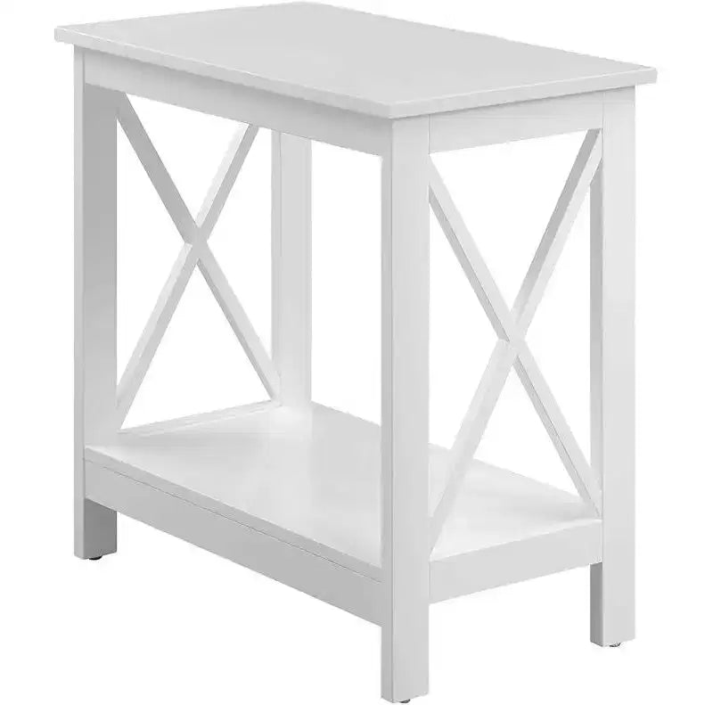 HomeStock Table d'appoint rectangulaire en bois 1 pièce