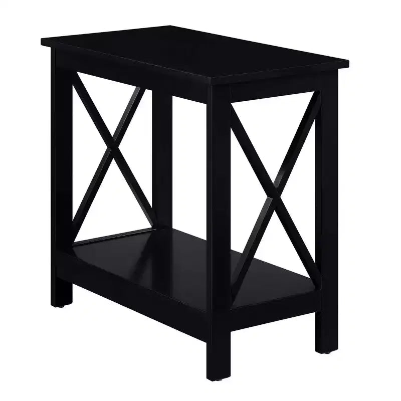 HomeStock Table d'appoint rectangulaire en bois 1 pièce