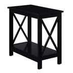 HomeStock Table d'appoint rectangulaire en bois 1 pièce