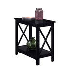 HomeStock Table d'appoint rectangulaire en bois 1 pièce