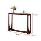 Kings Brand Furniture Console Table étroite 2 niveaux rectangulaire moderne Table de canapé pour entrée, couloir, salon