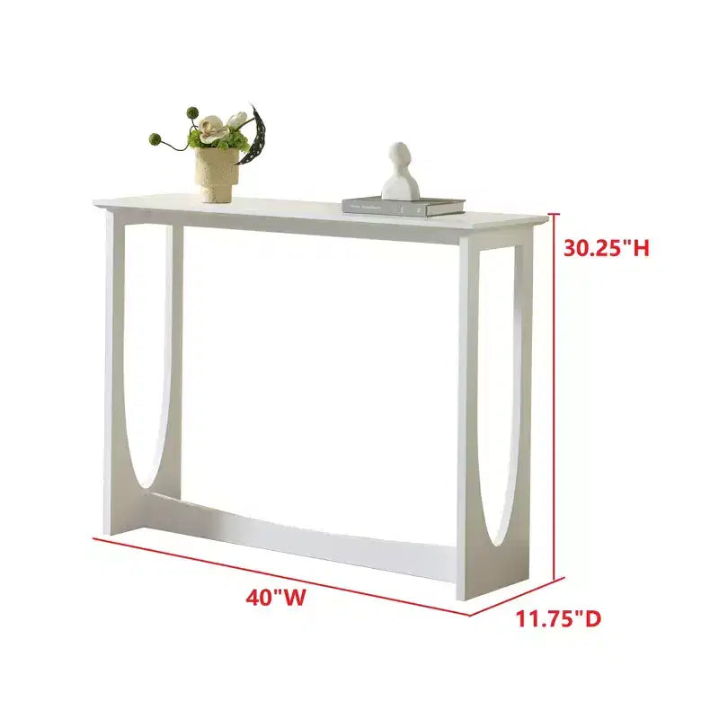 Kings Brand Furniture Console Table étroite 2 niveaux rectangulaire moderne Table de canapé pour entrée, couloir, salon