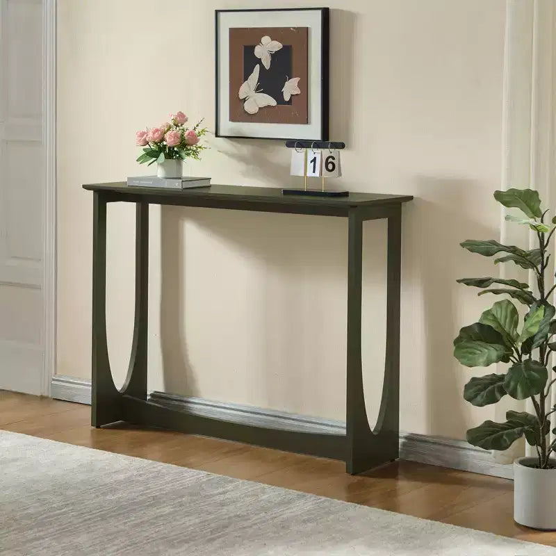 Kings Brand Furniture Console Table étroite 2 niveaux rectangulaire moderne Table de canapé pour entrée, couloir, salon