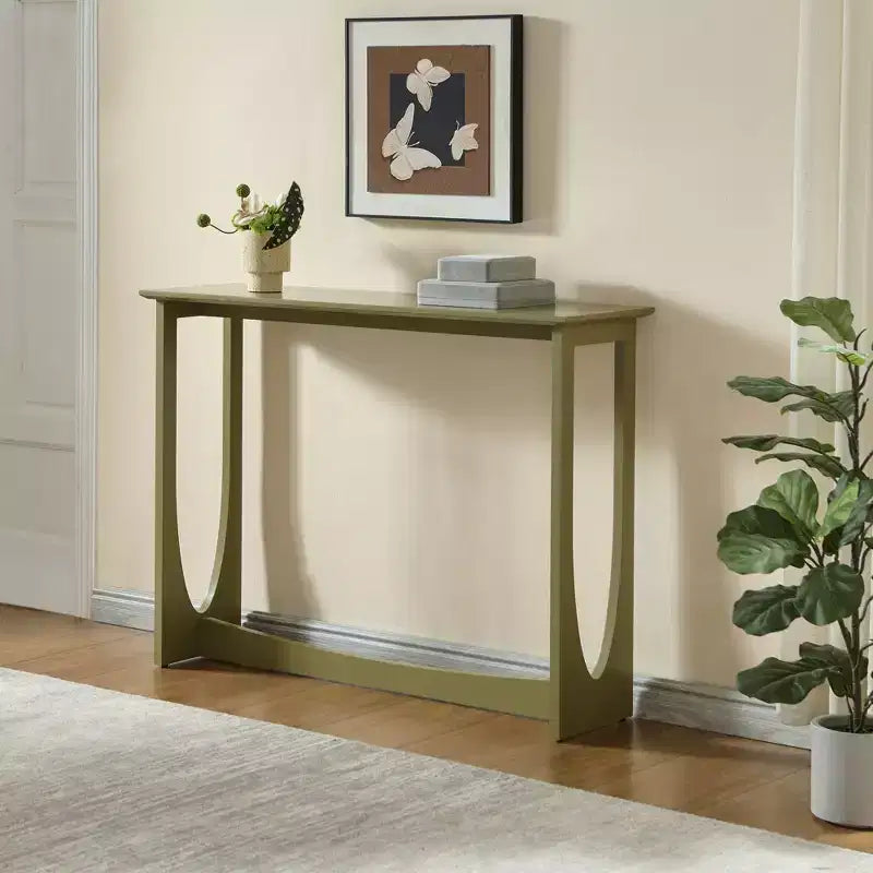 Kings Brand Furniture Console Table étroite 2 niveaux rectangulaire moderne Table de canapé pour entrée, couloir, salon