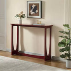 Kings Brand Furniture Console Table étroite 2 niveaux rectangulaire moderne Table de canapé pour entrée, couloir, salon