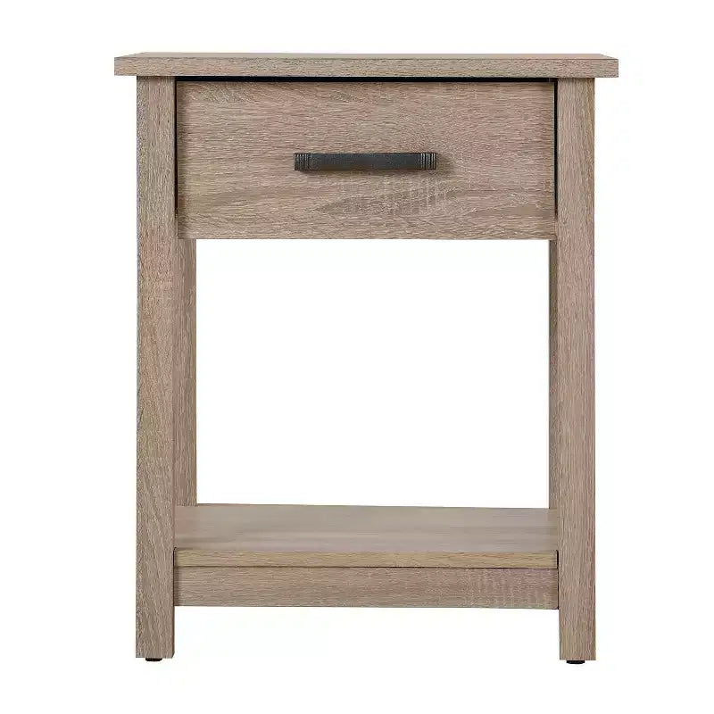 HomeStock Table de chevet rectangulaire en métal pour salon et chambre à coucher