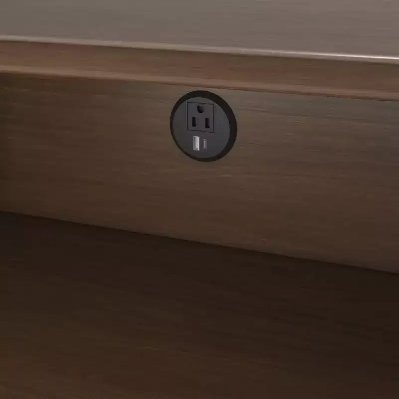 Table de chevet Jenny Lind Cubby avec 1 tiroir et prise électrique