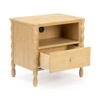 Table de chevet Jenny Lind Cubby avec 1 tiroir et prise électrique