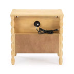 Table de chevet Jenny Lind Cubby avec 1 tiroir et prise électrique