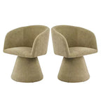 Christopher Knight Home Chai, chaises de salle à manger modernes rembourrées en métal pivotantes à 180° (Lot de 2)
