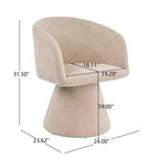 Christopher Knight Home Chai, chaises de salle à manger modernes rembourrées en métal pivotantes à 180° (Lot de 2)