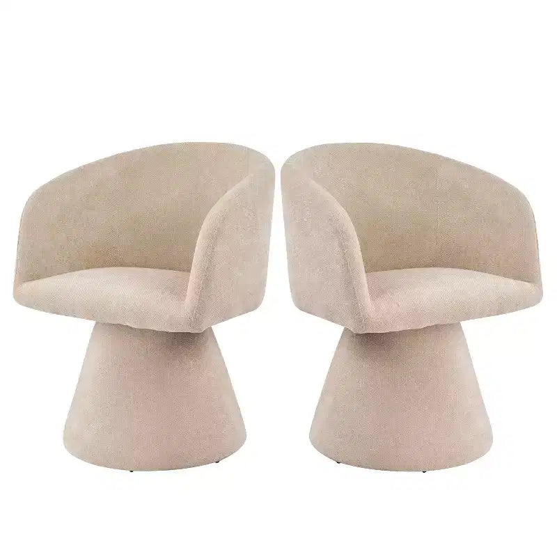 Christopher Knight Home Chai, chaises de salle à manger modernes rembourrées en métal pivotantes à 180° (Lot de 2)