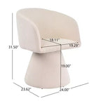 Christopher Knight Home Chai, chaises de salle à manger modernes rembourrées en métal pivotantes à 180° (Lot de 2)
