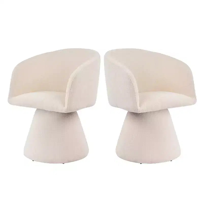 Christopher Knight Home Chai, chaises de salle à manger modernes rembourrées en métal pivotantes à 180° (Lot de 2)