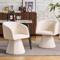 Christopher Knight Home Chai Modern 180 Swivel Metal Upholstered Dining Chairs (Set of 2)