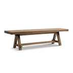 Jennifer Taylor Home Hawthorne 72 Reclaimed Elm Trestle Dining Bench