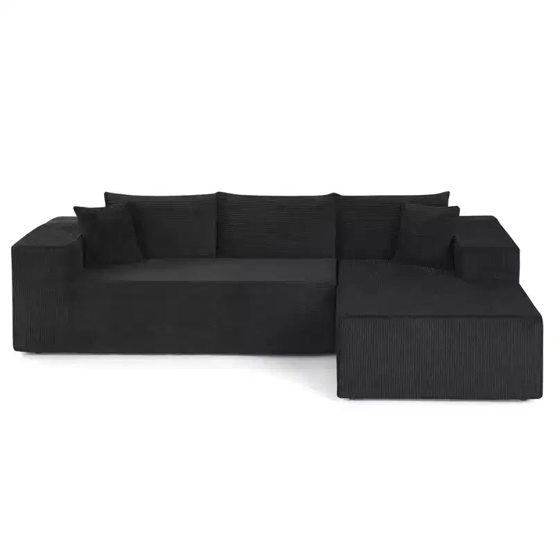 Costway Grand canapé modulaire 110,5 avec assises profondes et dossiers confortables, accoudoirs confortables Beige/Gris/Vert/Noir
