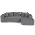 Costway Grand canapé modulaire 110,5 avec assises profondes et dossiers confortables, accoudoirs confortables Beige/Gris/Vert/Noir