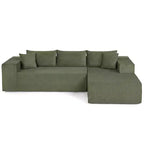 Costway Grand canapé modulaire 110,5 avec assises profondes et dossiers confortables, accoudoirs confortables Beige/Gris/Vert/Noir