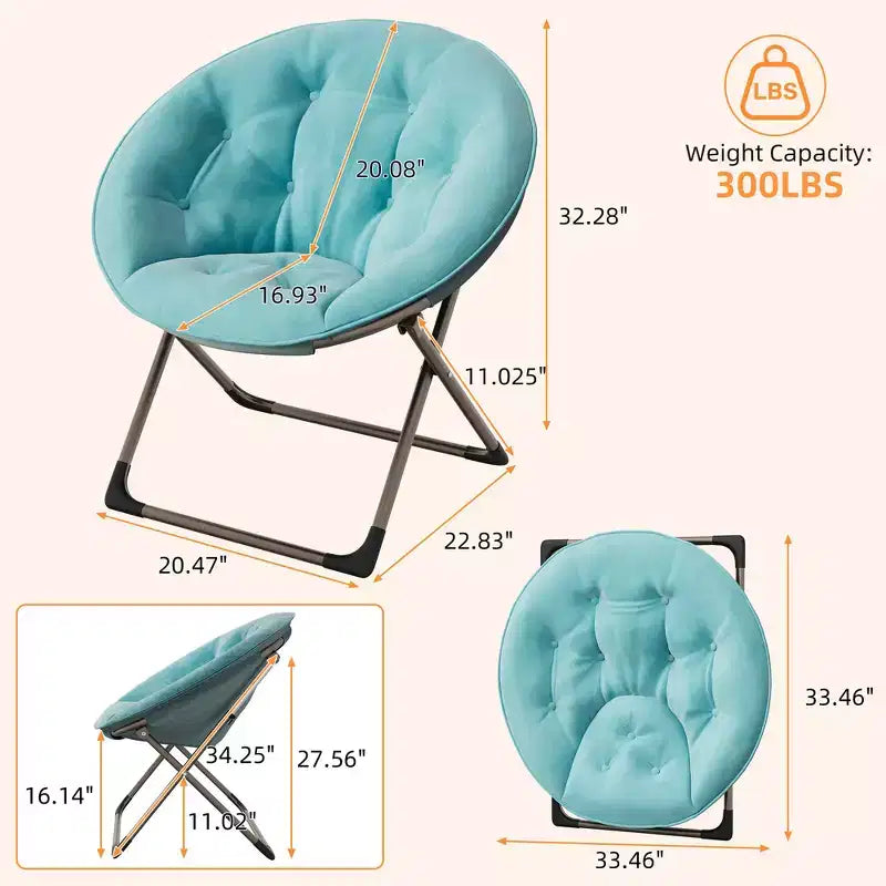 Grande chaise pliante confortable à fleurs pour adultes, fauteuil rembourré en coton avec cadre en métal pour chambre, salle de jeux et petits espaces