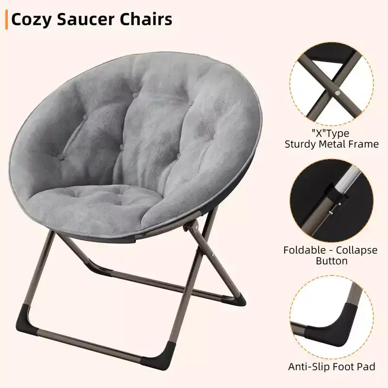 Grande chaise pliante confortable à fleurs pour adultes, fauteuil rembourré en coton avec cadre en métal pour chambre, salle de jeux et petits espaces