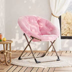 Grande chaise pliante confortable à fleurs pour adultes, fauteuil rembourré en coton avec cadre en métal pour chambre, salle de jeux et petits espaces