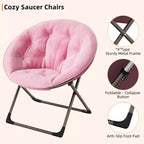 Grande chaise pliante confortable à fleurs pour adultes, fauteuil rembourré en coton avec cadre en métal pour chambre, salle de jeux et petits espaces