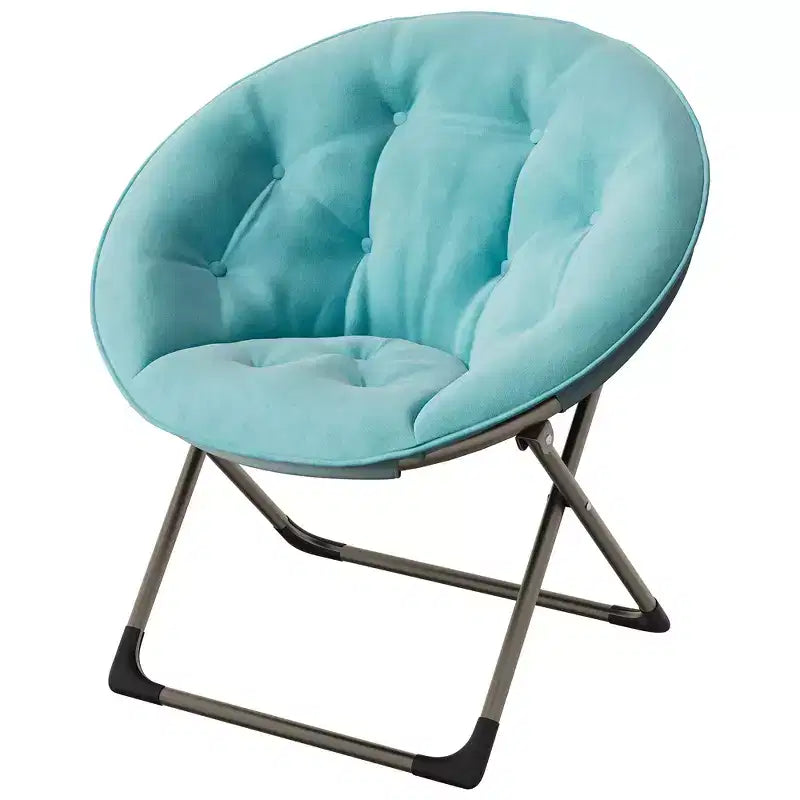 Grande chaise pliante confortable à fleurs pour adultes, fauteuil rembourré en coton avec cadre en métal pour chambre, salle de jeux et petits espaces