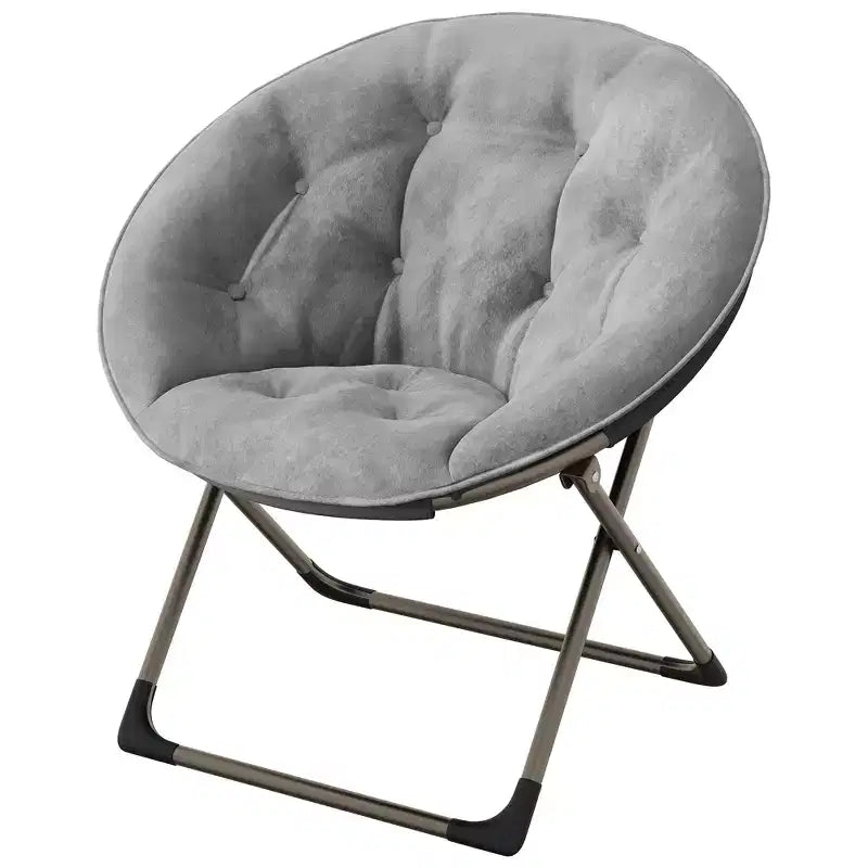 Grande chaise pliante confortable à fleurs pour adultes, fauteuil rembourré en coton avec cadre en métal pour chambre, salle de jeux et petits espaces
