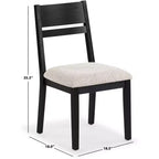 Chaise de salle à manger en bois Bellalexa (lot de 2) - SFV2180 - Safavieh Couture