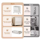 Panier à linge roulant avec couvercle et roulettes, panier à linge pliable pour vêtements sales, organiseur de rangement pour buanderie, chambre, salle de bain